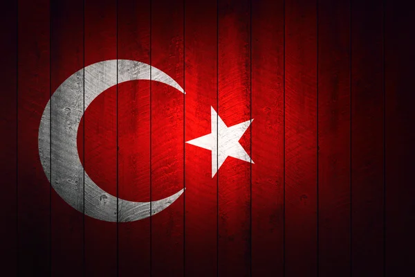 Türkische Flagge, Türkei, Flaggendesign — Stockfoto