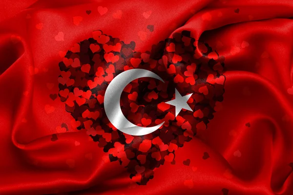 Bandiera turca, Turchia, Flag Design — Foto Stock