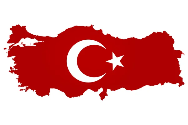 Türkische Flagge, Türkei, Flaggendesign — Stockfoto