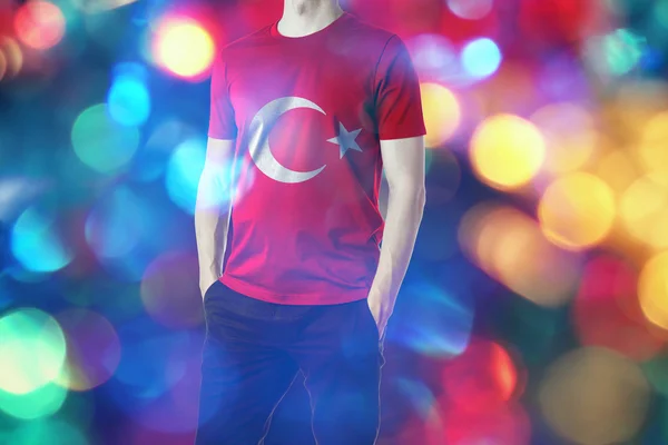 Projekt flagi flaga turecka, Turcja, — Zdjęcie stockowe
