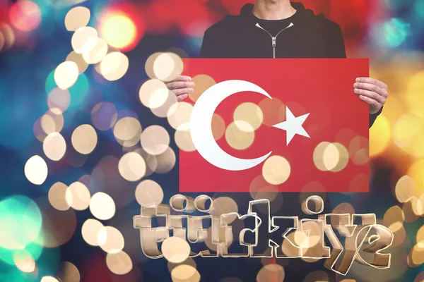 Bandeira turca, Turquia, Bandeira Design — Fotografia de Stock