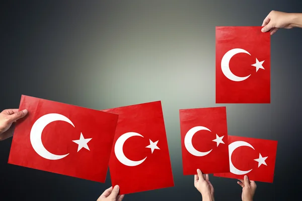 Исследование флага, дизайна флага и презентации Турции — стоковое фото