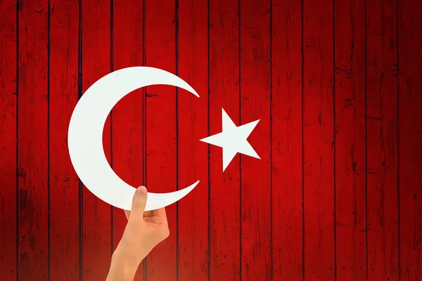 Turkey Flag, Flag design and presentation study — Stock Photo, Image