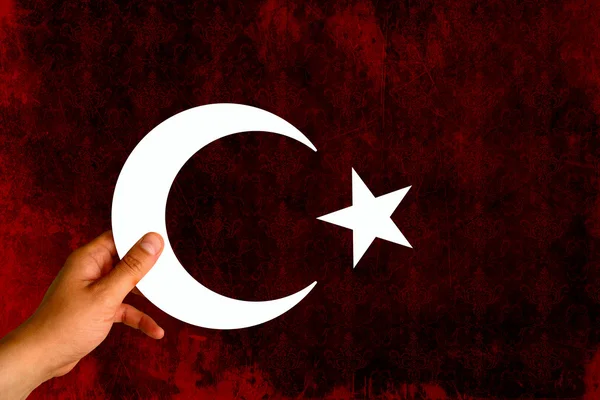 Turkey Flag, Flag design and presentation study — Stock Photo, Image