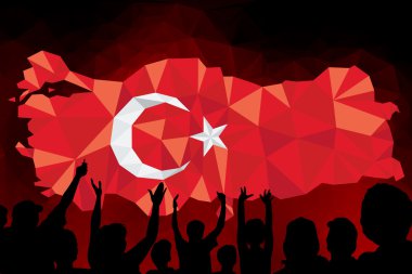 Türk bayrağı, Türk harita tasarım