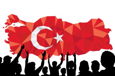 Türk bayrağı, Türk harita tasarım