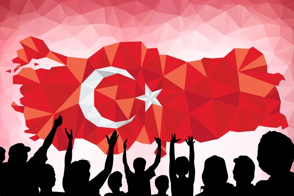 Turkiet flagg, flagga design och presentation studera — Stockfoto