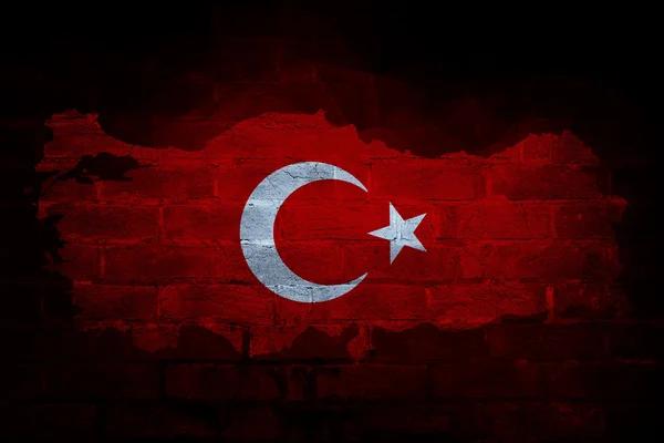 Turkse vlag, Turkse kaart Design — Stockfoto