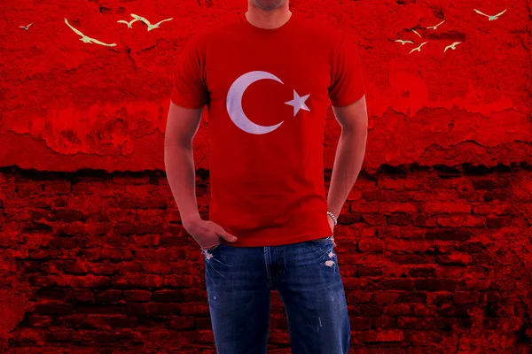 Turkish Flag, Turkish Map Design — Stock Photo, Image