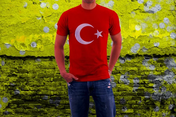 Turkse vlag, Turkse kaart Design — Stockfoto