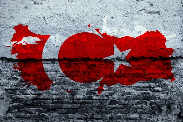 Türkische Flagge, türkisches Kartendesign — Stockfoto