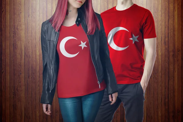 Bandiera turca, Mappa turca, Progettazione — Foto Stock