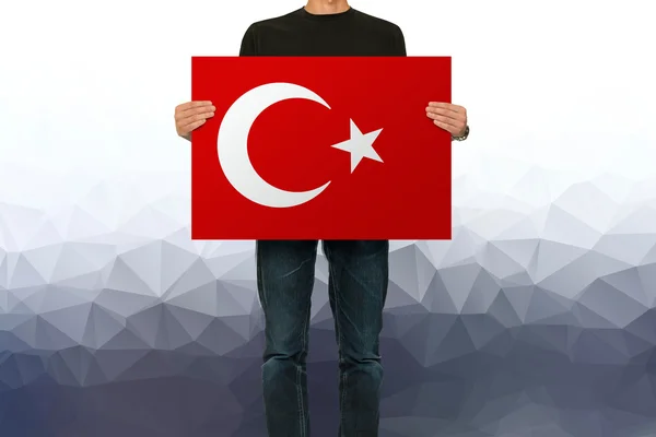 Турецький прапор, Турецька карту, дизайн — стокове фото