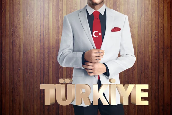 Турецький прапор, Турецька карту, дизайн — стокове фото
