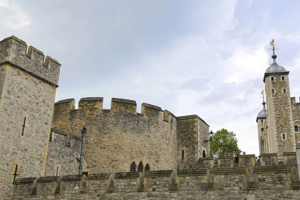 Londres Gran Bretaña Mayo 2016 Antigua Torre Fortaleza Orillas Del — Foto de Stock