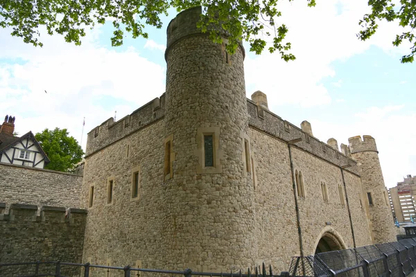 Londres Gran Bretaña Mayo 2016 Antigua Torre Fortaleza Orillas Del —  Fotos de Stock