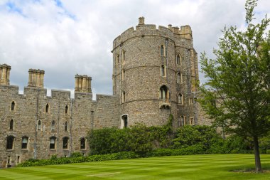 Windsor, İngiltere - 25 Mayıs 2016: Windsor Şatosu, Kral III. Henry Kulesi.