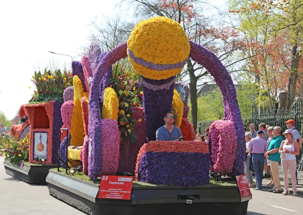 Sassenheim Pays Bas Avril 2018 100 Ans Bloemencorso Bollenstreek Flower — Photo