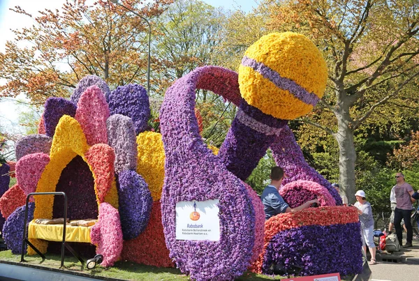 Sassenheim Holanda Abril 2018 100 Anos Bloemencorso Bollenstreek Flower Parade — Fotografia de Stock