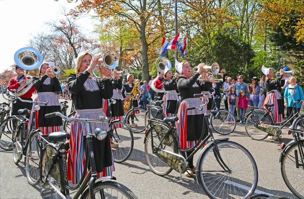 Sassenheim Nederland April 2018 100 Jaar Bloemencorso Bollenstreek Bloemenparade Traditionele — Stockfoto