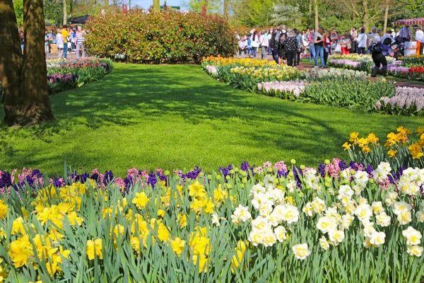 Lisse Países Bajos Abril 2018 Keukenhof Gardens Pabellón Con Diseño —  Fotos de Stock