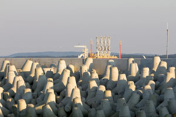 LNG Terminal Swinoujscie, Polska Obrazek Stockowy