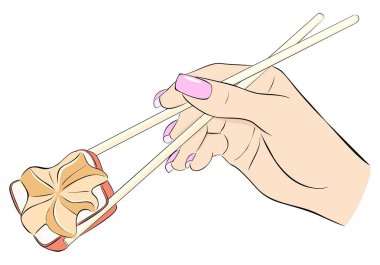 Ekmek, Japon mutfağı, yemek. # Çubukla ve yuvarlan #.