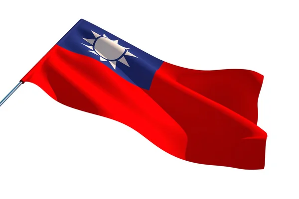 Flaga z Tajwanu — Zdjęcie stockowe