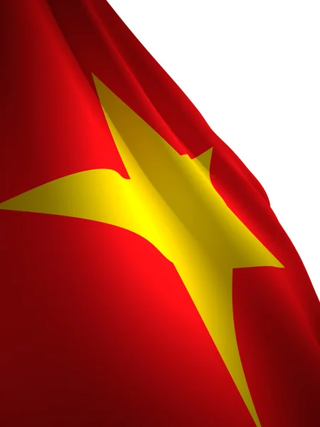 Viet Nam vlag wapperend is — Stockfoto