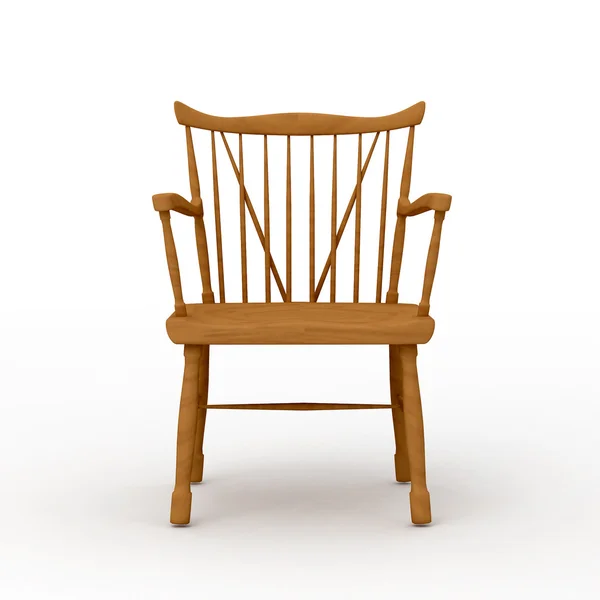 Krzesło izolowane na białym tle — Zdjęcie stockowe