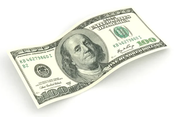 beyaz zemin üzerinde yüz dolarlık banknot kadar yakın