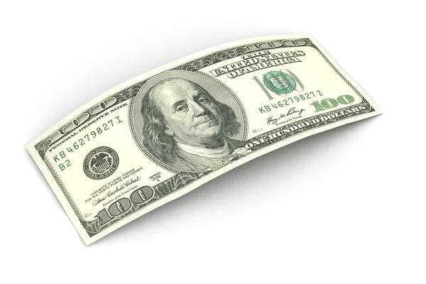 beyaz zemin üzerinde yüz dolarlık banknot kadar yakın