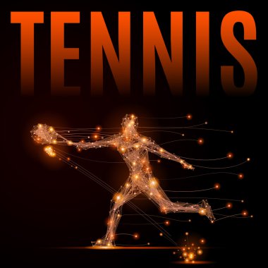 Tenis oyuncu çokgen