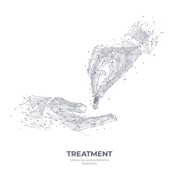 Dibujo abstracto del concepto de tratamiento — Archivo Imágenes Vectoriales