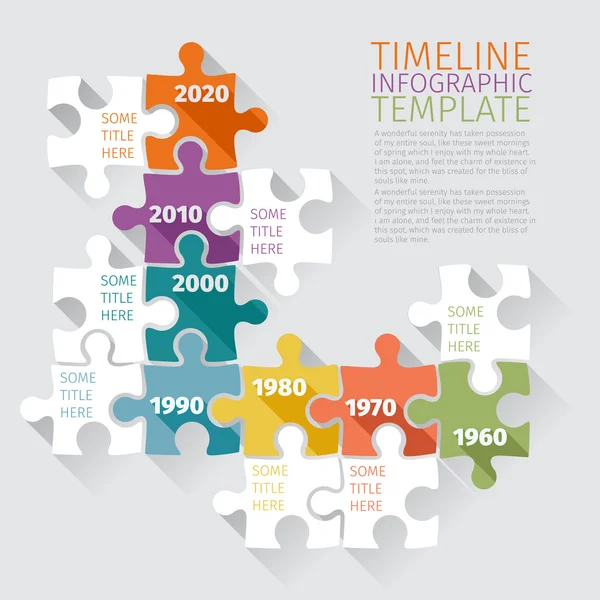 Infographie chronologique — Image vectorielle