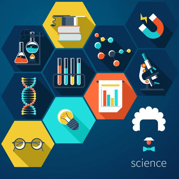 Eğitim ve bilim — Stok Vektör