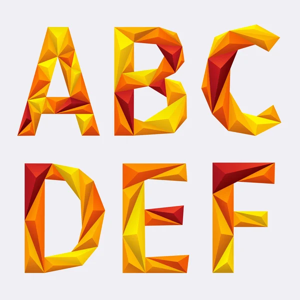 Alphabet vectoriel abstrait — Image vectorielle