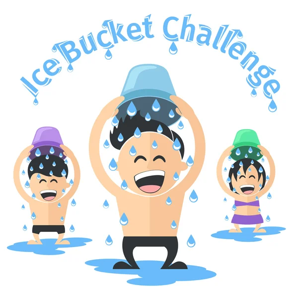 Ice bucket výzva — Stockový vektor