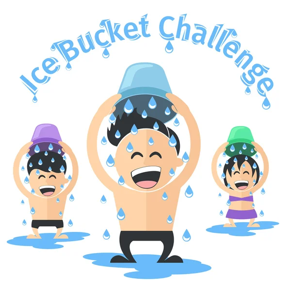 Stock vector Ice bucket challenge