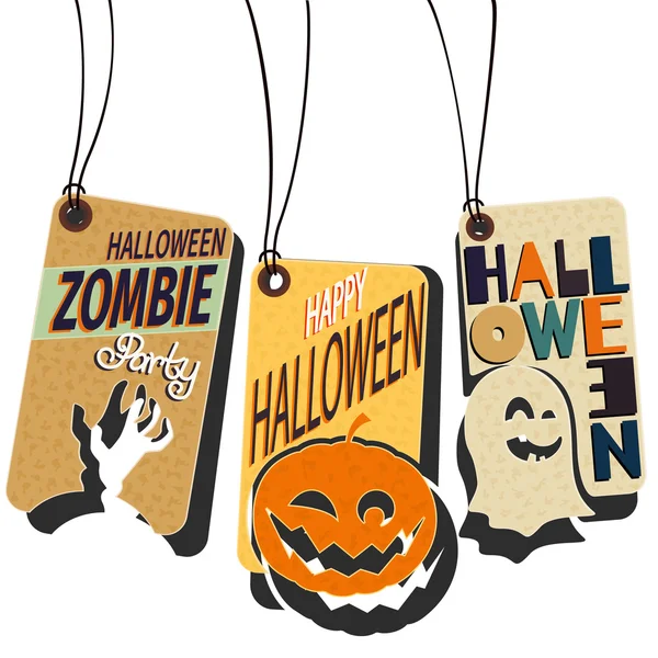 Cartazes de Halloween — Vetor de Stock