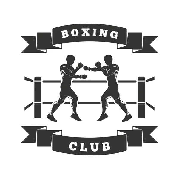 Logotipo do clube de boxe — Vetor de Stock