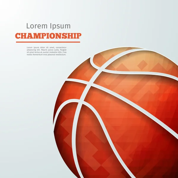 Championnat de basket-ball — Image vectorielle