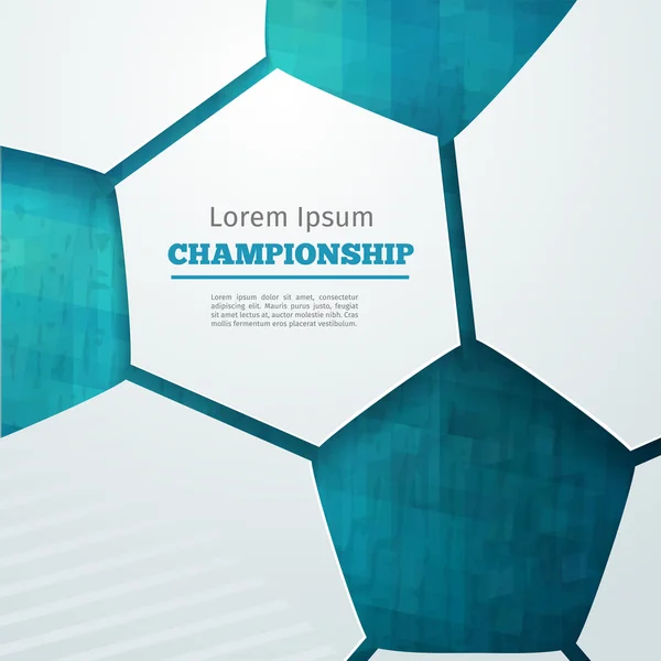 Championnat de football — Image vectorielle