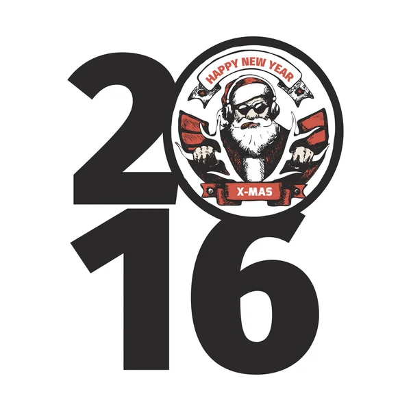 Schlechter Weihnachtsmann 2016 — Stockvektor