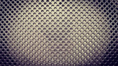 Arkaplan olarak delikleri ve kara kenarları olan bir sepet veya ağ.