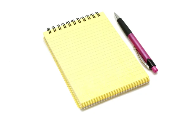 Schreibblock mit Stift