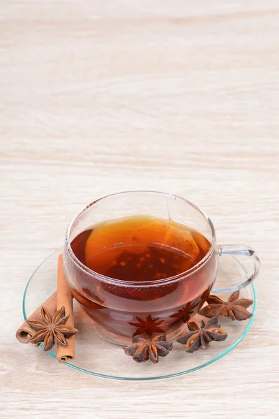 Tee mit Sternanis und Zimt — Fotografia de Stock
