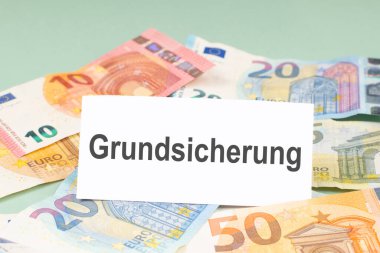 Citizen money, german language, basic guarantee money security, new financial help reform for unemployment in Germany, social issue
