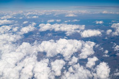Bati raman mountains, batman river, Tigris, southeast Turkey, aerial view, clouds over snow covered mountain and valley with riverbed