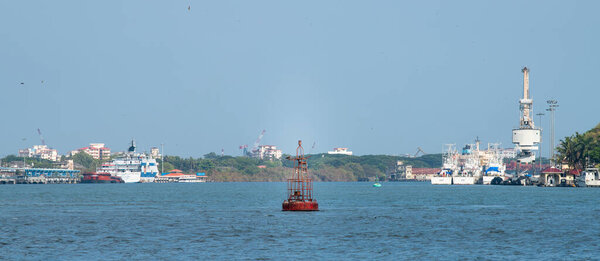 Kochi cityscape, vembanad lake, Alleppey backwaters, India, Alappuzha, district of Ernakulam, Tarshish land, Kerala, march 20th 2025